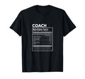Coach Gift Coach Funny Nutritional T-Shirt - Trendy Graphic Men Women