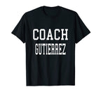 Coach Gutierrez Custom Football Soccer T-Shirt - Aesthetic Graphic Unisex