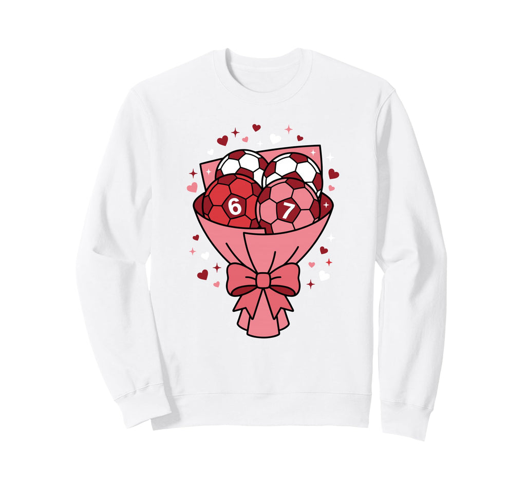 Valentine Soccer Game Love Sweatshirt - Minimalist Print Men Women