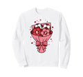 Valentine Soccer Game Love Sweatshirt - Minimalist Print Men Women