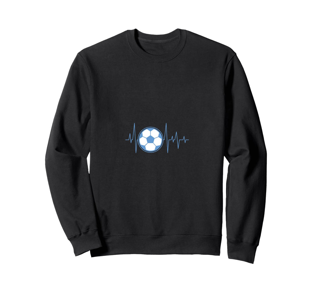 Soccer Heartbeat Pulse Soccer Sweatshirt - Streetwear Style for Adults
