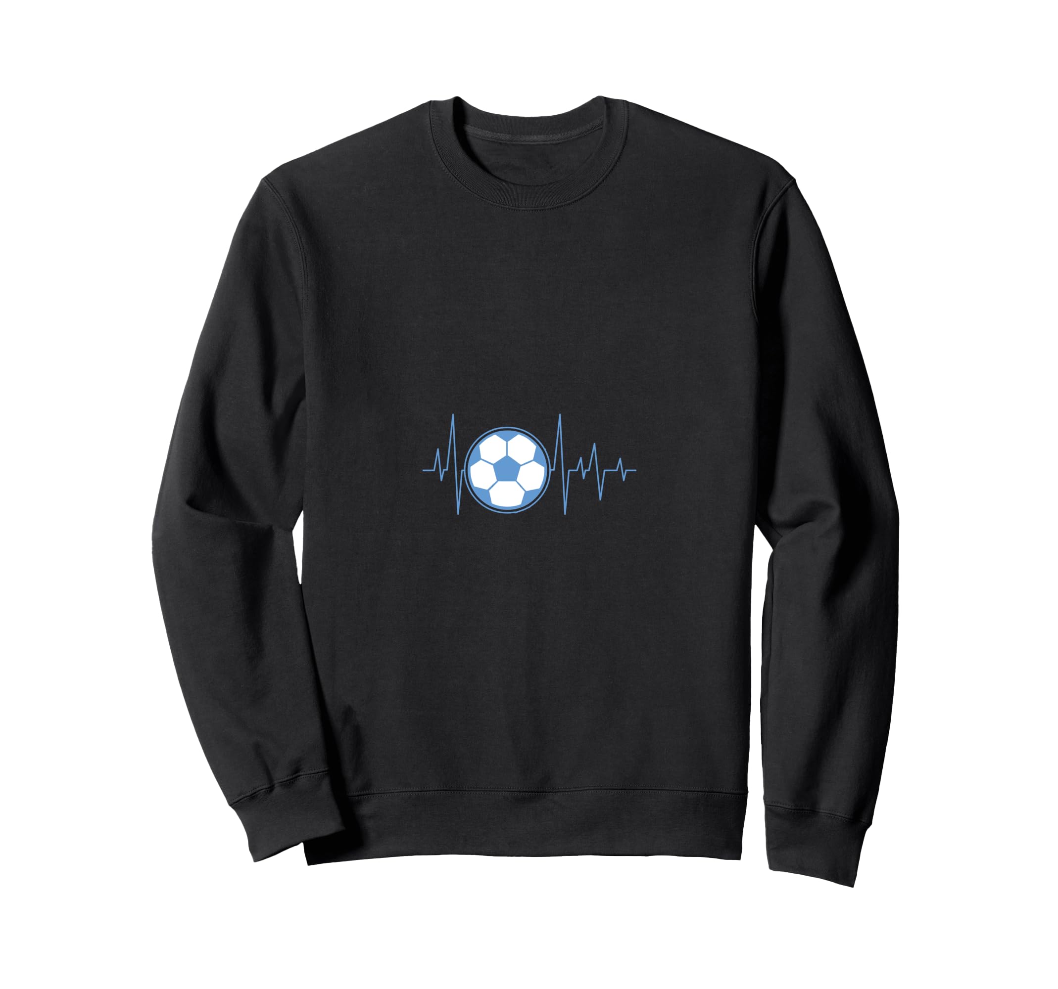 Soccer Heartbeat Pulse Soccer Sweatshirt - Streetwear Style for Adults