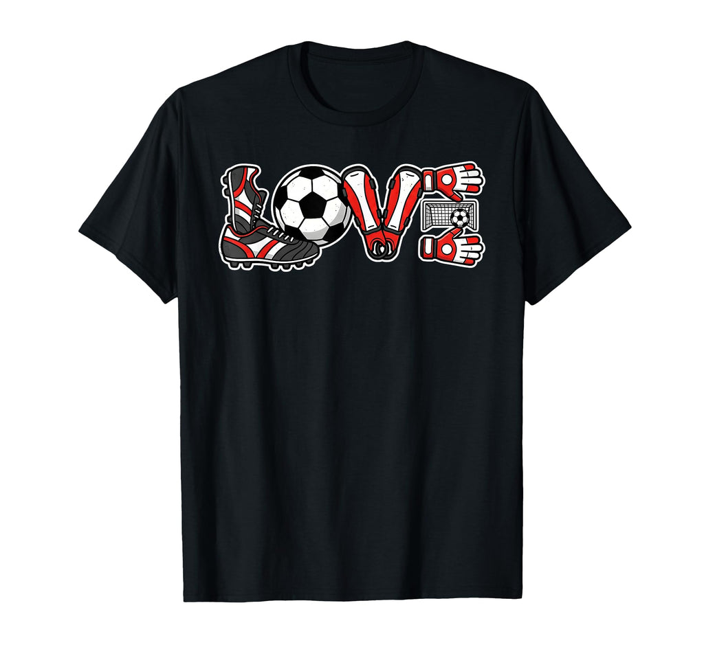 Love Soccer Ball Sports Soccer Player T-Shirt - Trendy Graphic Men Women