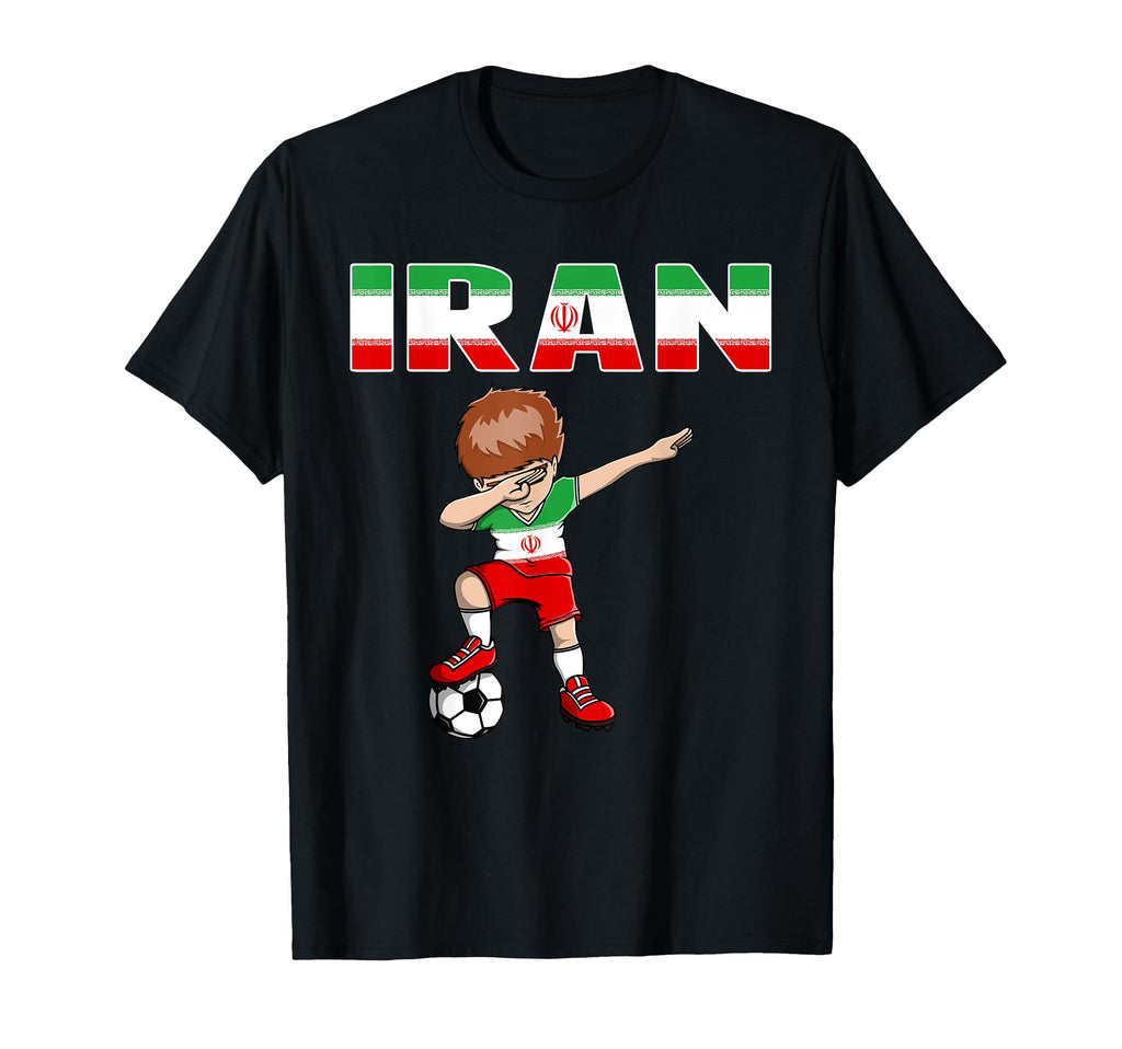 Dabbing Soccer Iran Soccer Fans Jersey T-Shirt - Streetwear Style Unisex