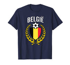 Belgium Soccer Jersey Belgie T-Shirt - Graphic Print Unisex