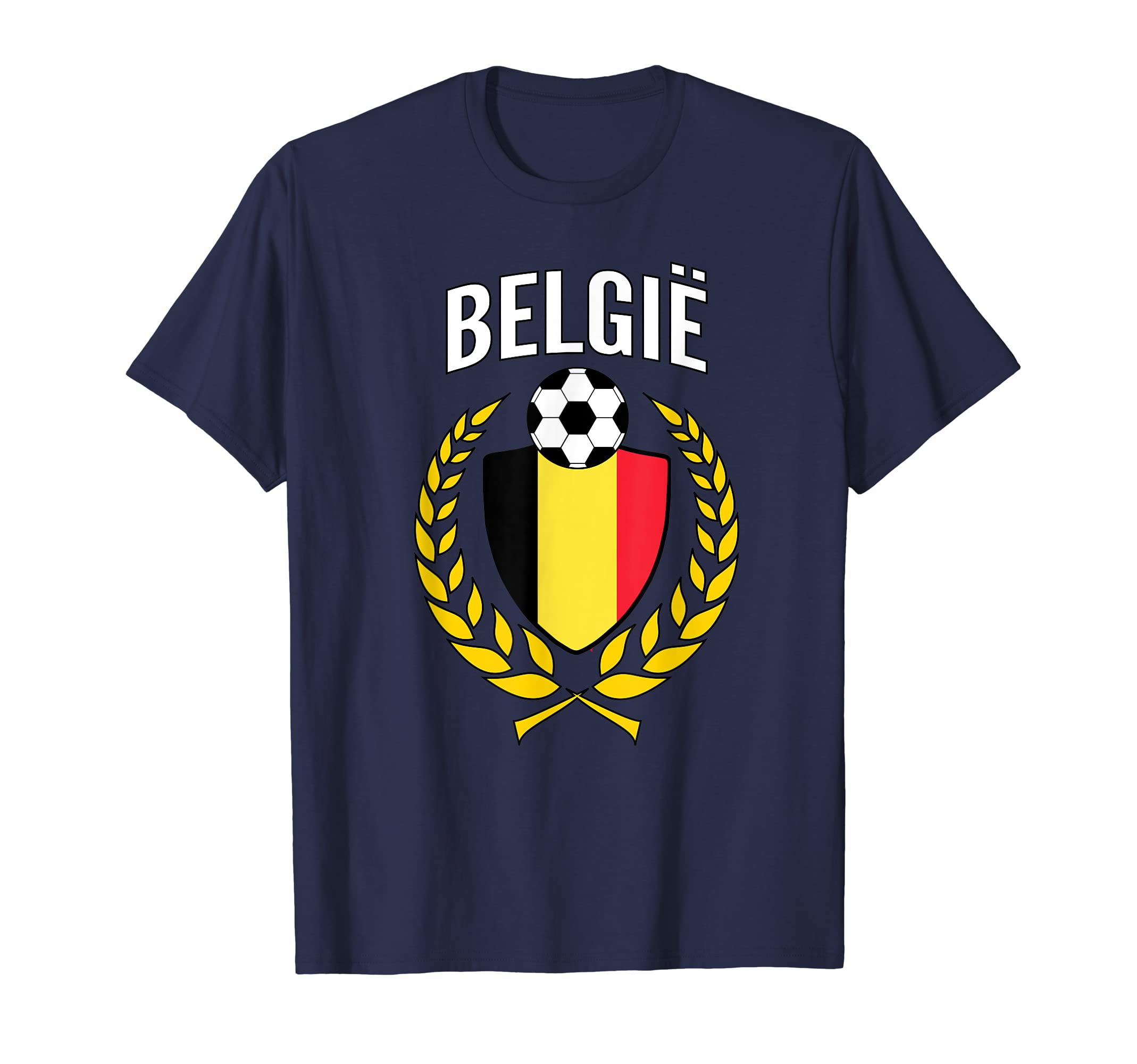Belgium Soccer Jersey Belgie T-Shirt - Graphic Print Unisex