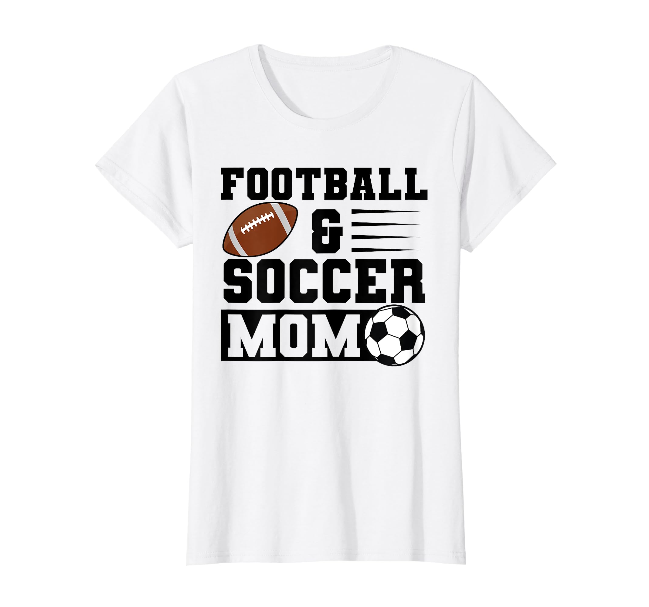 Football Soccer Mom Soccer Player T-Shirt - Casual Everyday Wear Men Women