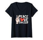 Soccer Enthusiast Love Peace Support Fan T-Shirt - Trendy Graphic Men Women