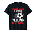 Coaching Soccer Dad Coach Soccer T-Shirt - Aesthetic Graphic Men Women