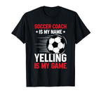 Coaching Soccer Dad Coach Soccer T-Shirt - Aesthetic Graphic Men Women