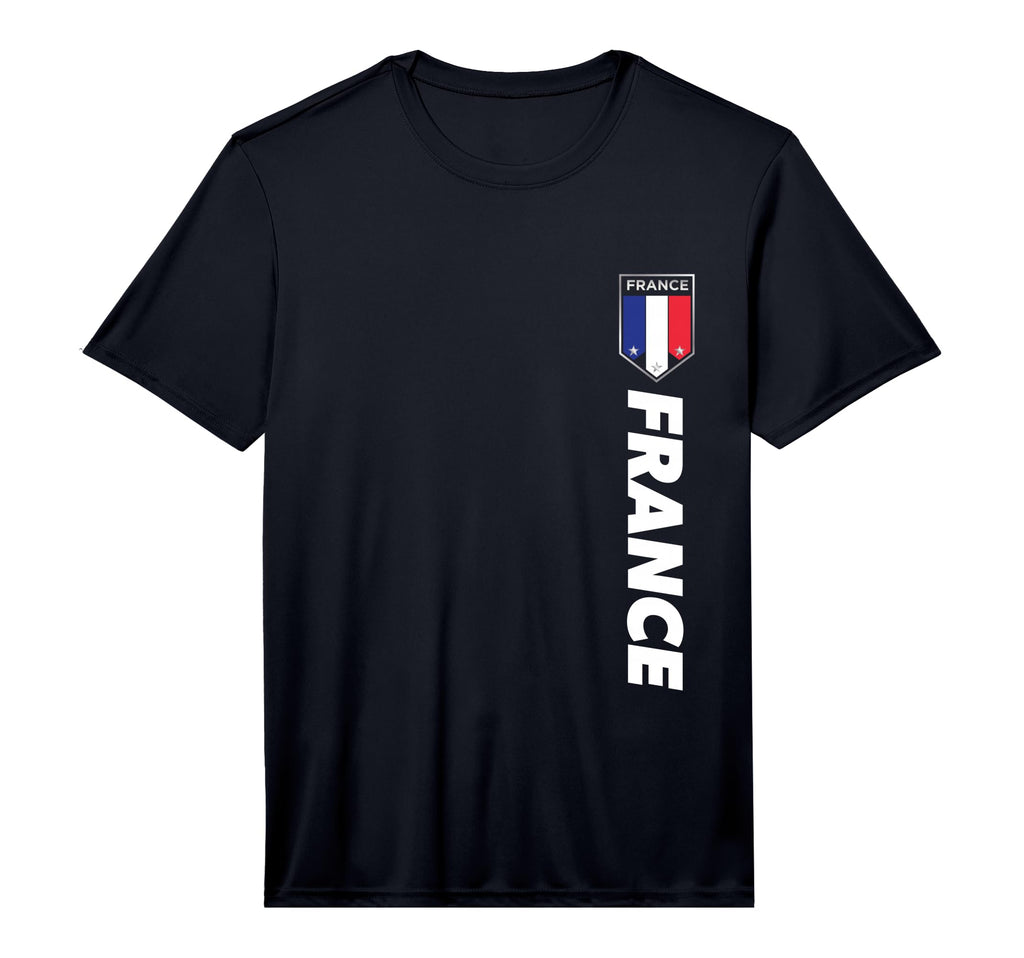 Mens French Pride French Football Soccer T-Shirt - Unique Graphic Unisex