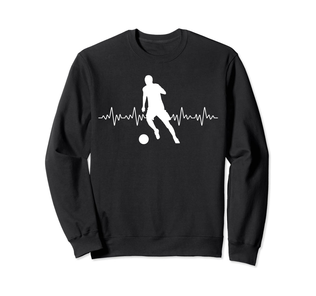 Football Heartbeat Soccer Lovers Sweatshirt - Custom Art Print Men Women