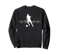 Football Heartbeat Soccer Lovers Sweatshirt - Custom Art Print Men Women