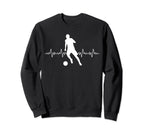 Football Heartbeat Soccer Lovers Sweatshirt - Custom Art Print Men Women