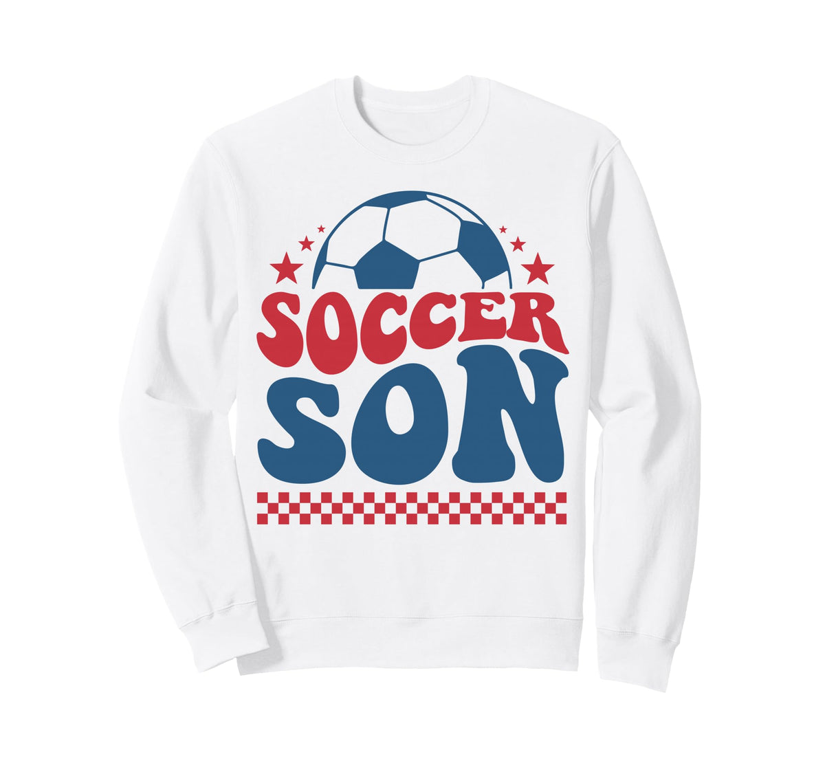 Soccer Son Soccer Fan Support Sweatshirt - Aesthetic Graphic for Adults