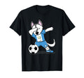 Dabbing Husky Guatemala Soccer Fans T-Shirt - Aesthetic Graphic for Adults