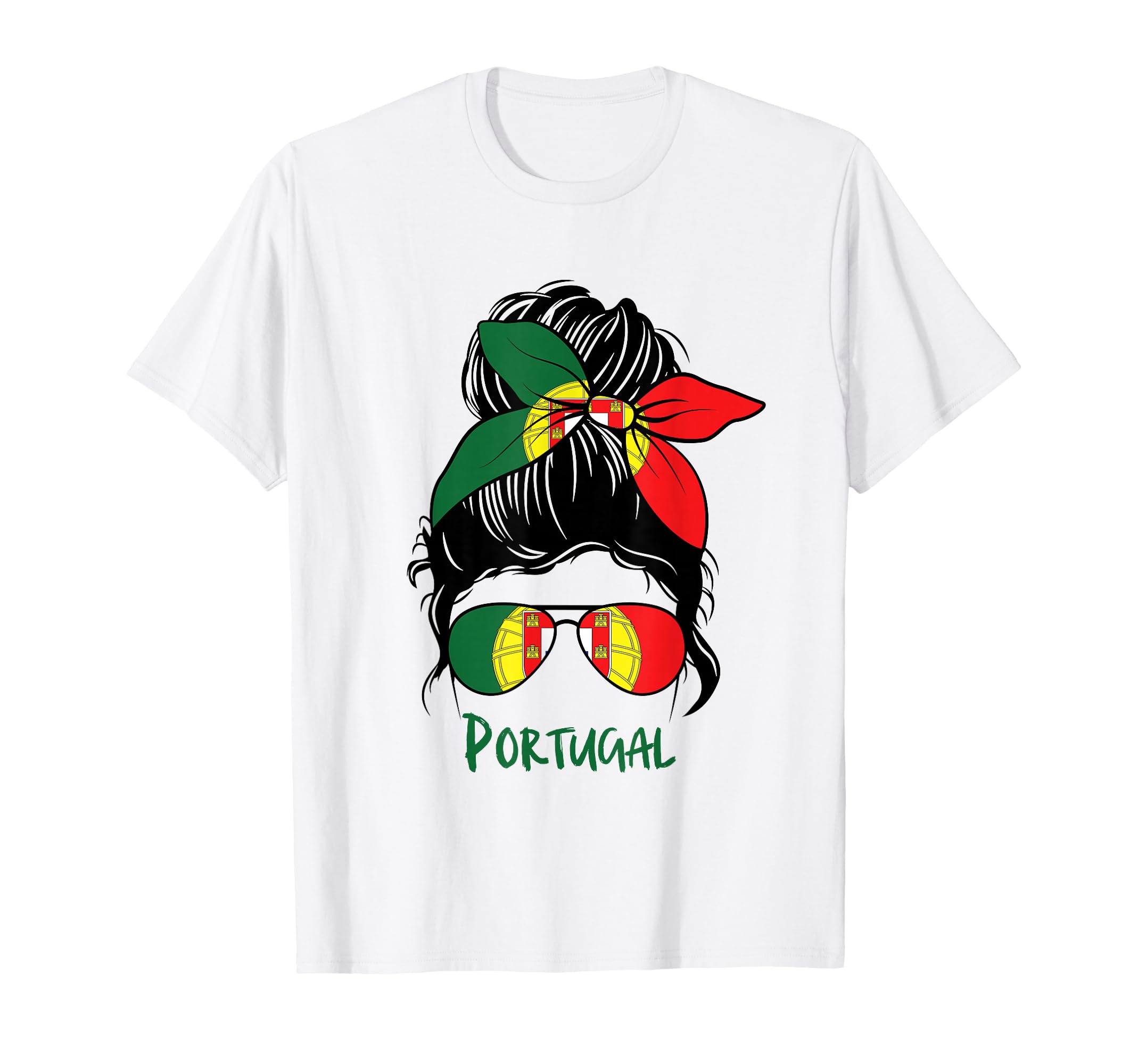 Portuguese Bandana Flag Colors Proud T-Shirt - Streetwear Style Unisex