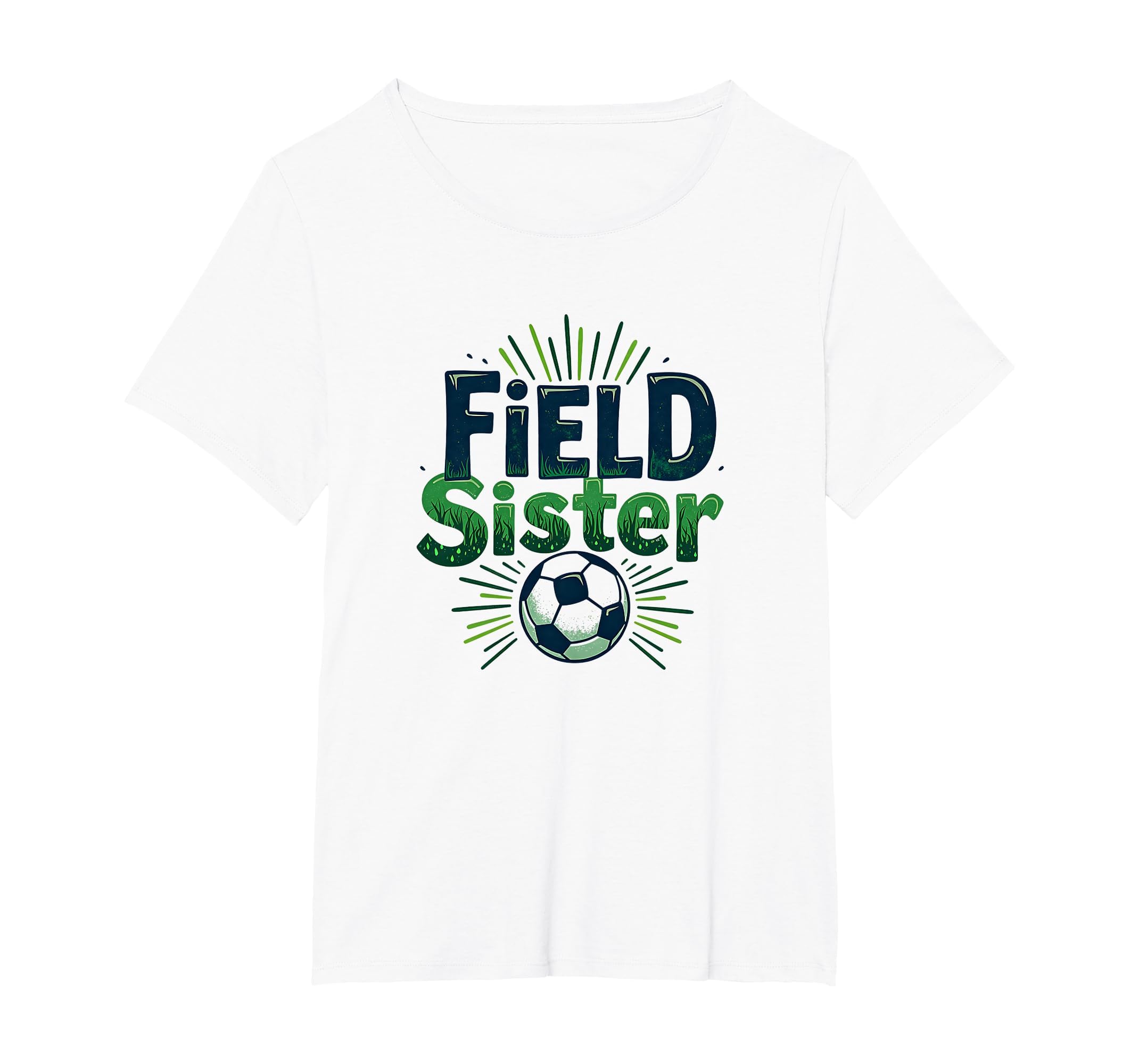 Field Sister Soccer Sibling T-Shirt - Casual Everyday Wear for Adults