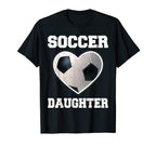 Soccer Daughter Family Matching T-Shirt - Casual Everyday Wear Unisex