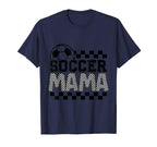 Soccer Mama Checker Checkered T-Shirt - Trendy Graphic for Adults