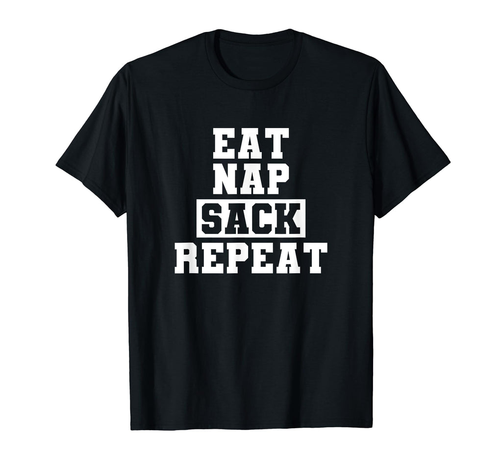 Funny Soccer Eat Nap Sack Repeat T-Shirt - Streetwear Style Men Women