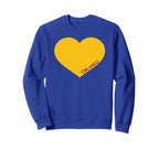 Orlando Soccer City Fan Color Heart Sweatshirt - Novelty Apparel for Adults