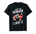 Denmark Soccer Supporters Fun Flag T-Shirt - Streetwear Style for Adults