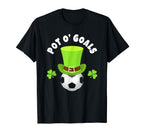 Soccer Team Striker St Patricks Day T-Shirt - Minimalist Print Men Women