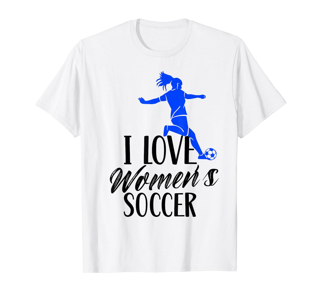 I Love Womens Soccer Team Player T-Shirt - Trendy Graphic Unisex
