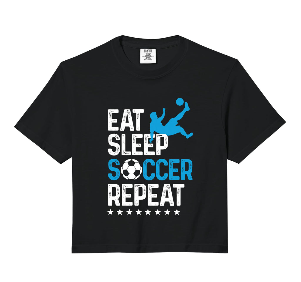 Eat Sleep Soccer Repeat Sport Sweatshirt - Casual Everyday Wear Men Women