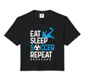 Eat Sleep Soccer Repeat Sport Sweatshirt - Casual Everyday Wear Men Women