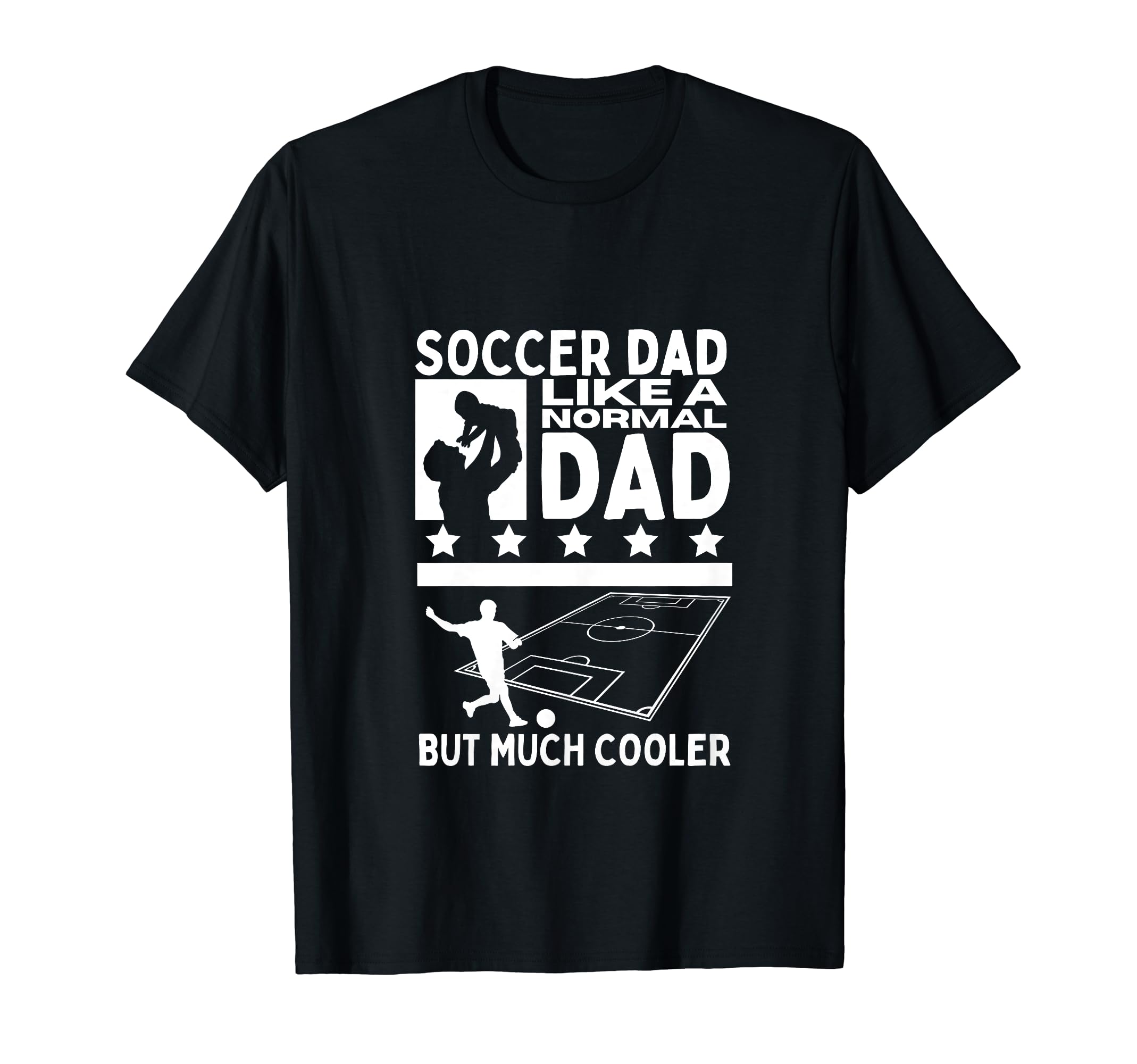 Soccer Dad Father Funny Soccer Player T-Shirt - Graphic Print for Adults