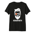 Mens Dad Both Soccer Basketball Dad T-Shirt - Trendy Graphic for Adults