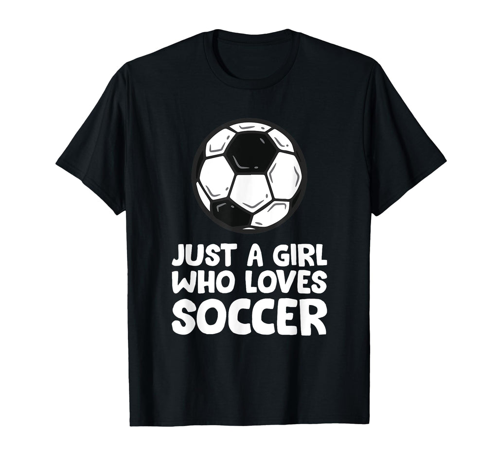Just Who Loves Soccer T-Shirt - Graphic Print for Adults