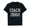 Coach Jeremiah Custom Football T-Shirt - Casual Everyday Wear Men Women