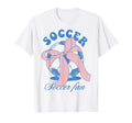 Soccer Fan Coquette Bow T-Shirt - Fun Novelty Design for Adults