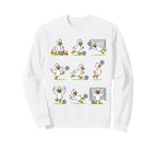 Funny Soccer Goose Lover Soccer Sweatshirt - Custom Art Print for Adults
