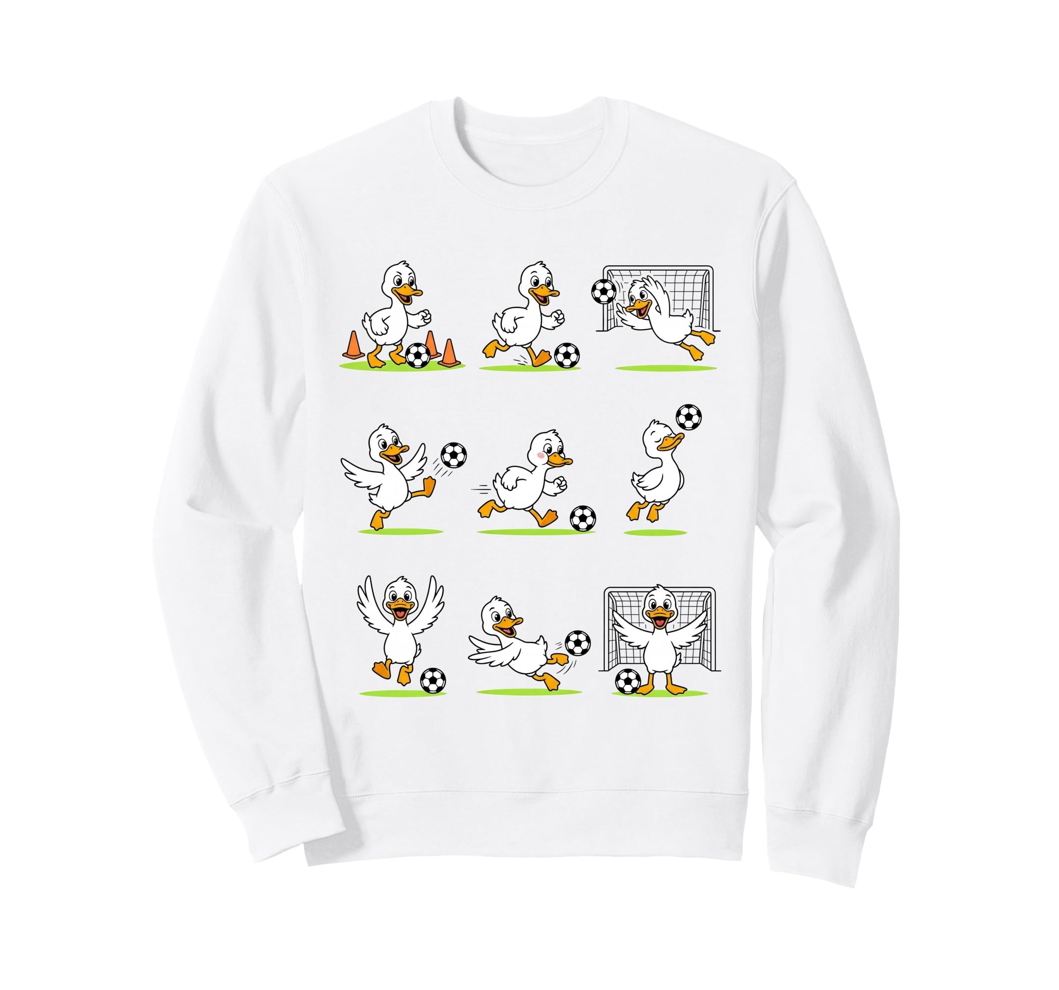 Funny Soccer Goose Lover Soccer Sweatshirt - Custom Art Print for Adults
