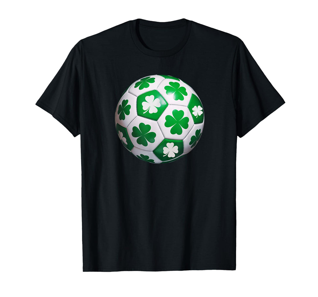 Lucky Soccer Ball Goal St T-Shirt - Casual Everyday Wear Men Women