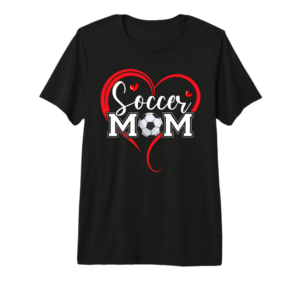 Funny Soccer Mom Heart Soccer Mama T-Shirt - Streetwear Style Men Women
