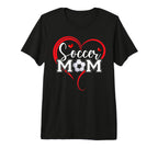 Funny Soccer Mom Heart Soccer Mama T-Shirt - Streetwear Style Men Women