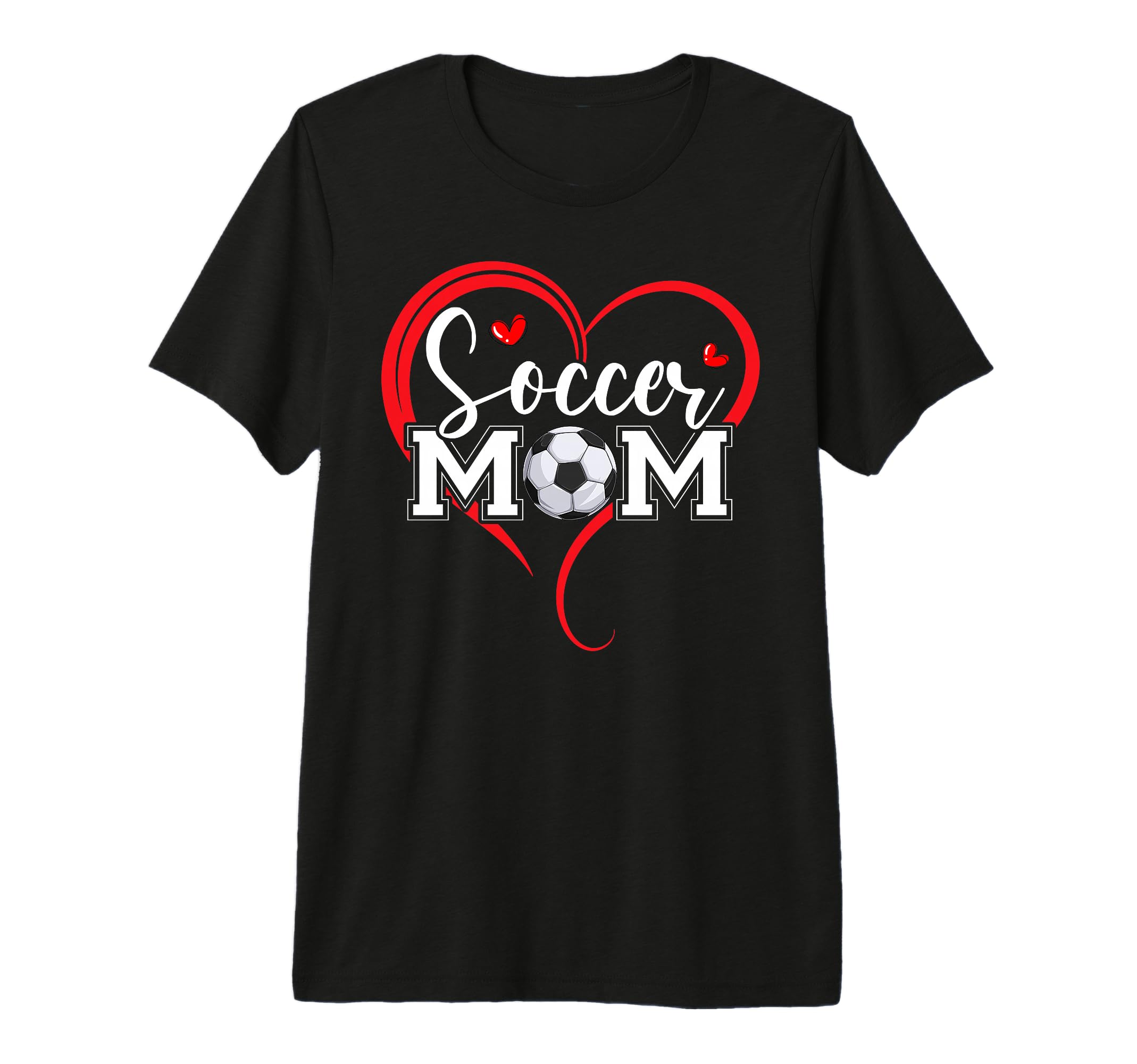 Funny Soccer Mom Heart Soccer Mama T-Shirt - Streetwear Style Men Women