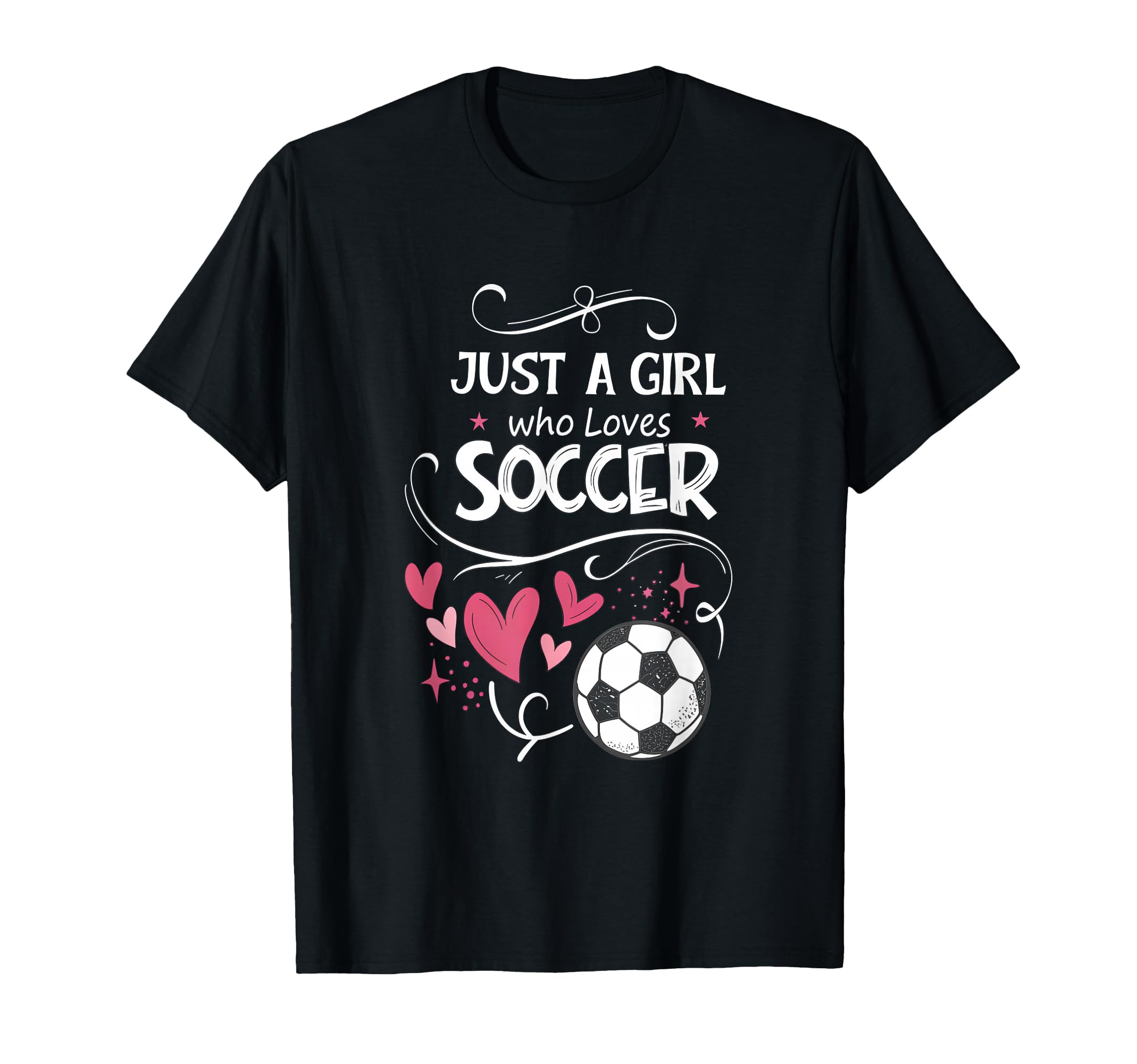 Funny Just Who Loves Soccer T-Shirt - Minimalist Print Unisex