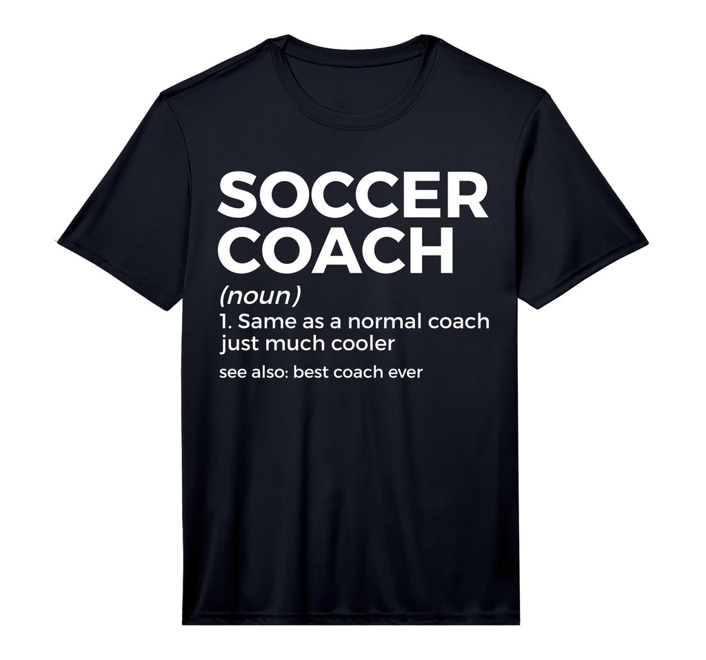 Funny Soccer Coach Definition T-Shirt - Minimalist Print for Adults