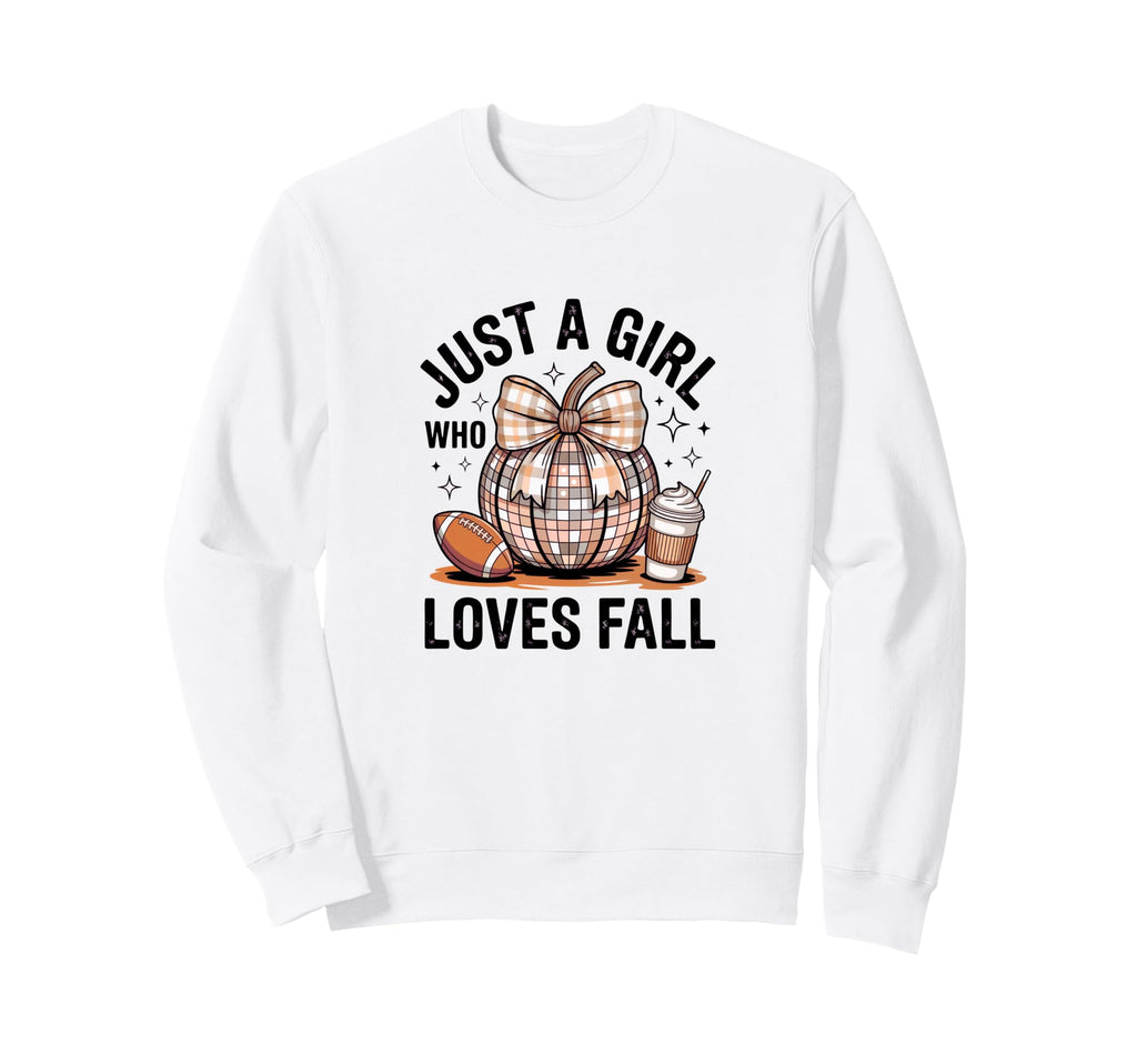 Coquette Bow Sports Fall Pumpkin Sweatshirt - Novelty Apparel Men Women