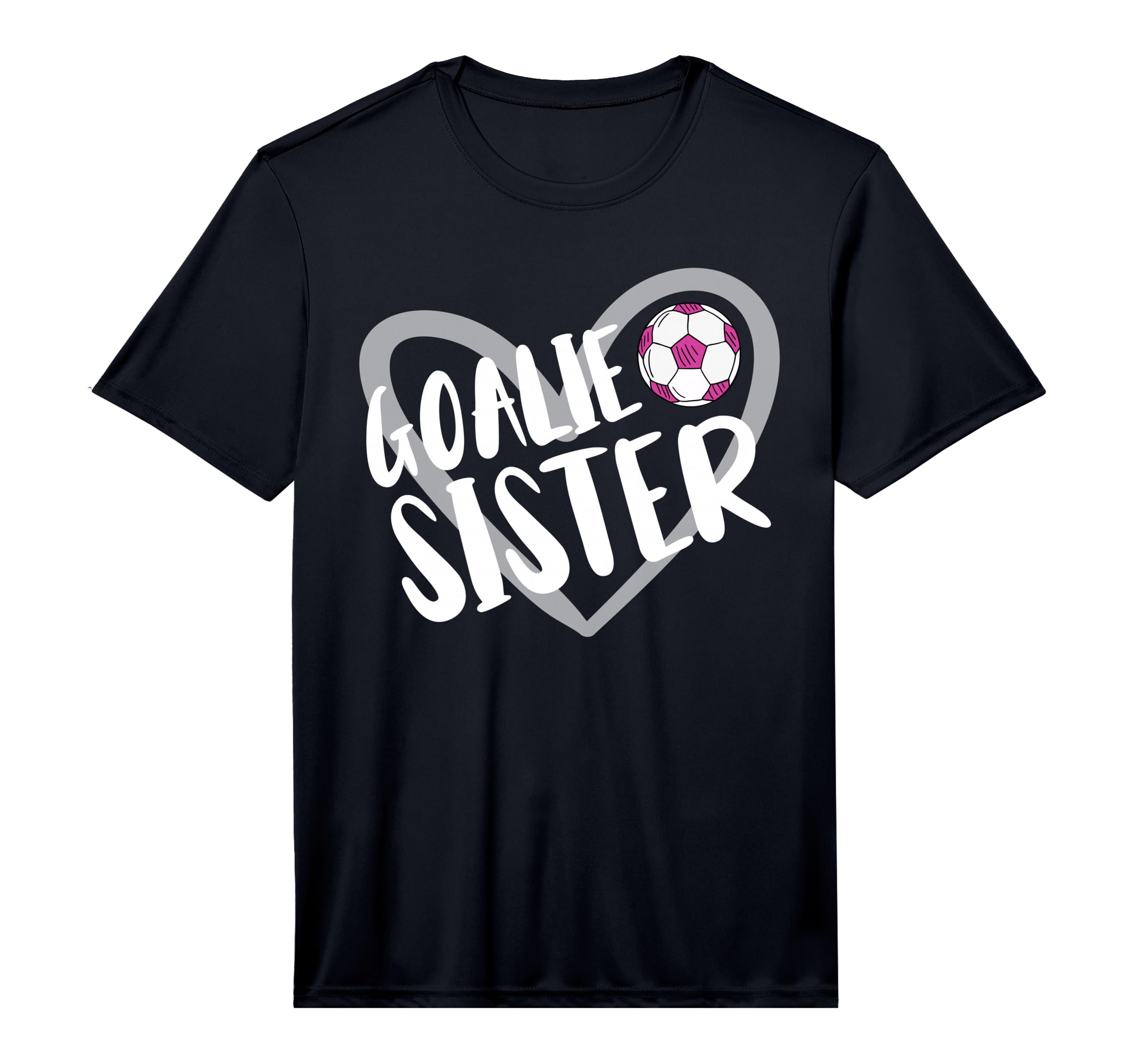 Soccer Goalie Sister Heart Performance T-Shirt - Unique Graphic Unisex