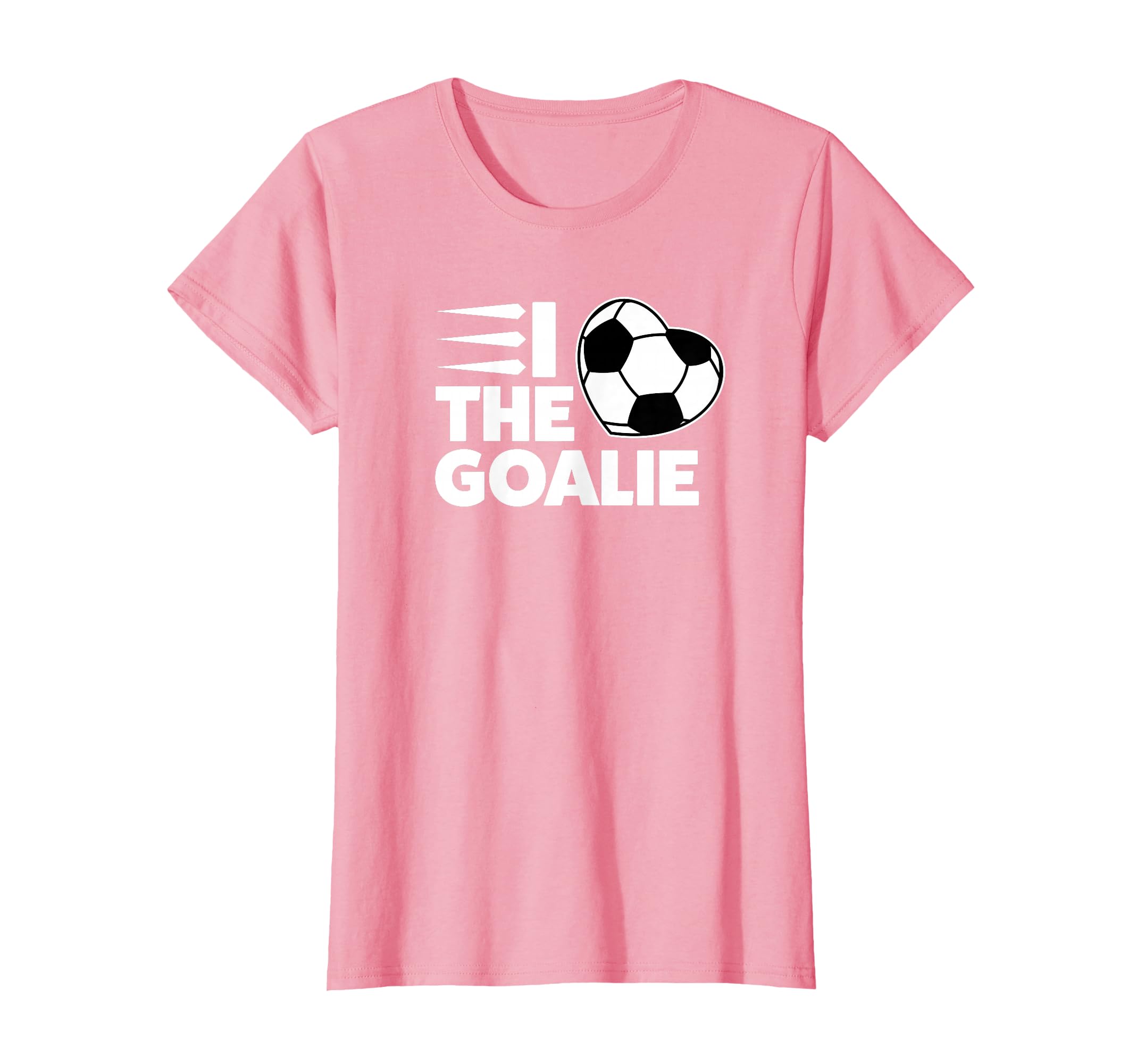 I Love Goalie Keeper Soccer Mom T-Shirt - Casual Everyday Wear Men Women