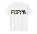 Soccer Poppa Funny Soccer Birthday Family T-Shirt - Graphic Print Unisex