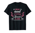 Proud Aunt Awesome Soccer Player T-Shirt - Minimalist Print for Adults