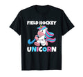 Field Hockey Unicorn Scoring Sports T-Shirt - Casual Everyday Wear Unisex